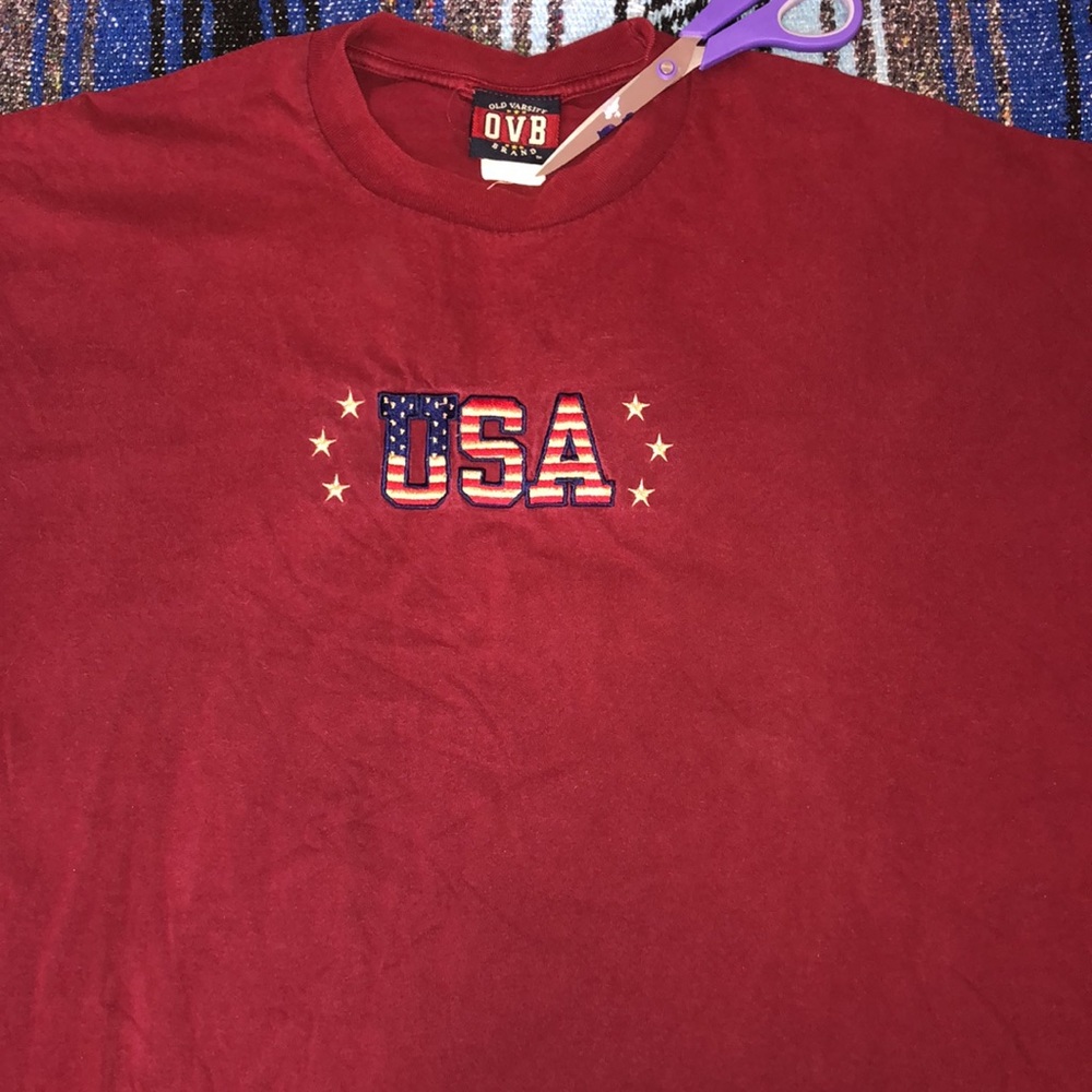 Vintage Old Varsity USA Mens Tee Shirt